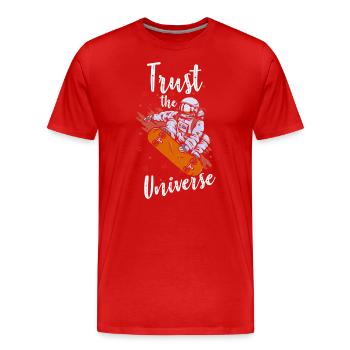 Sterne Astronomie Mond - Männer Premium Bio T-Shirt - Rot - Vorne - Damien (186cm)