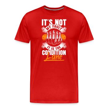 Bowlingkugel Hobby Spieler - Männer Premium Bio T-Shirt - Rot - Vorne - Damien (186cm)