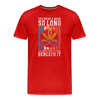 Party Parade Costume Party Protection - Men's Premium Organic T-Shirt - red - Front - Damien (186cm)