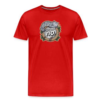 Bkh tigré argenté non - T-shirt bio Premium Homme - rouge - Devant - Damien (186cm)