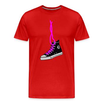 chucks - Männer Premium Bio T-Shirt - Rot - Vorne - Damien (186cm)