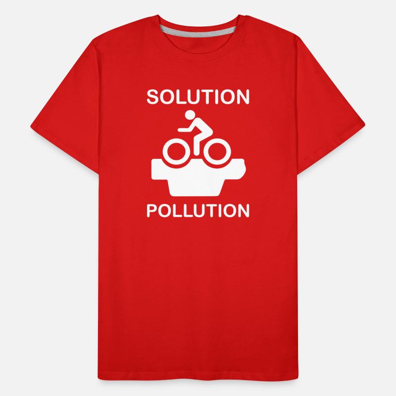 Environmentally friendly cyclist solution :-) Men's Premium Organic T-Shirt