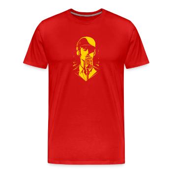 Vocals Sänger - Männer Premium Bio T-Shirt - Rot - Vorne - Damien (186cm)