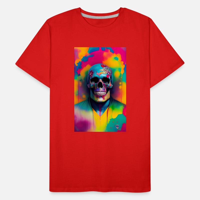 ARTWORK Couleur du crâne T-shirt bio Premium Homme