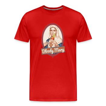 Bloody Mary - Men's Premium Organic T-Shirt - red - Front - Damien (186cm)
