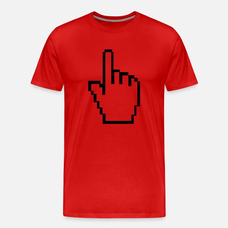 computer_hand - Männer Premium Bio T-Shirt - Rot