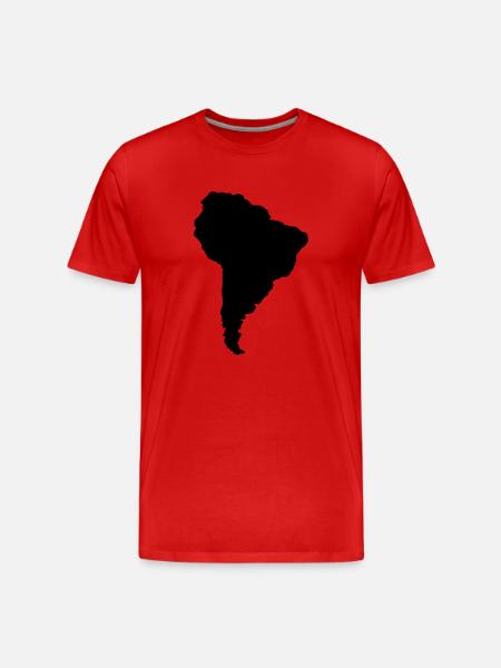 south_america_1 - Men's Premium Organic T-Shirt - red