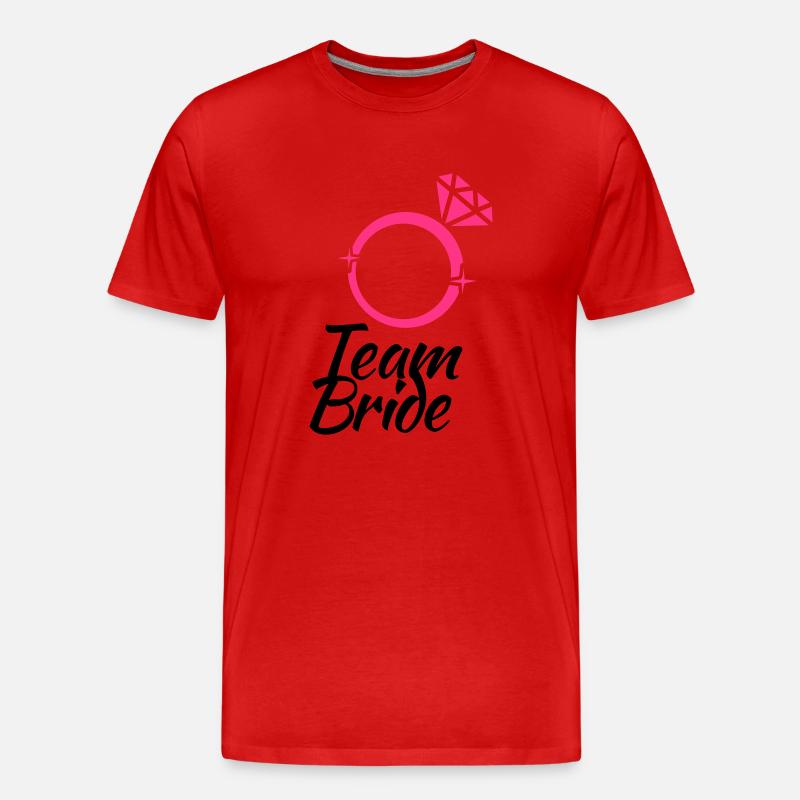 Junggesellen abschied - Männer Premium Bio T-Shirt - Rot