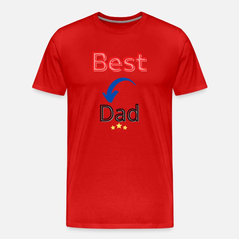 Bester Vater Bester Vater - Männer Premium Bio T-Shirt - Rot