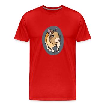 Koszatnicza - Men's Premium Organic T-Shirt - red - Front - Damien (186cm)