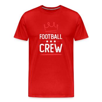 Équipe de football - T-shirt bio Premium Homme - rouge - Devant - Damien (186cm)