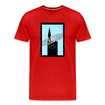 Strasbourg Alsace Pretzel Cathedral - Men's Premium Organic T-Shirt - red - Front - Damien (186cm)