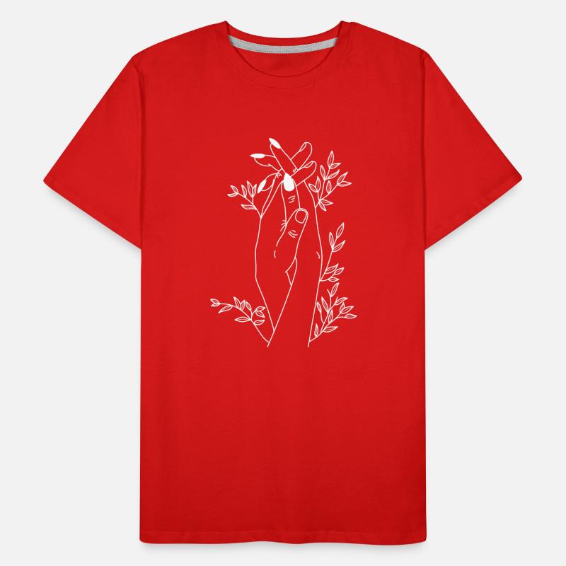 Wachsende Hände Männer Premium Bio T-Shirt