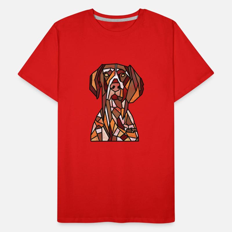 German Pointer Men's Premium Organic T-Shirt