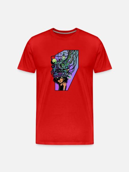 Télépathe  - T-shirt bio Premium Homme - rouge