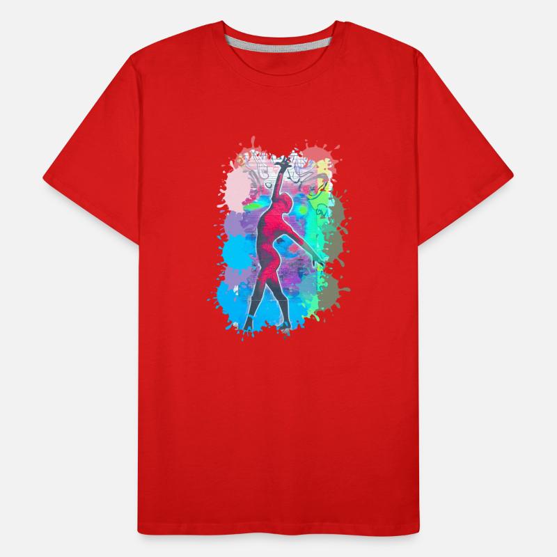 Dancer, dancing, illustration, dancer, graffiti Men's Premium Organic T-Shirt