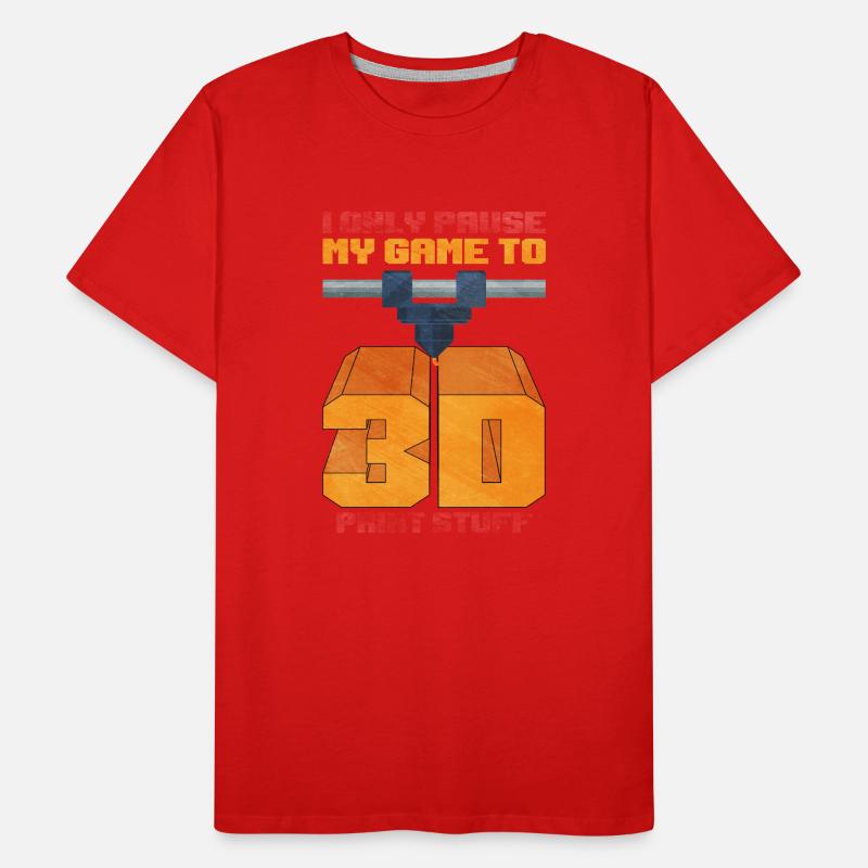 Impression 3D T-shirt bio Premium Homme