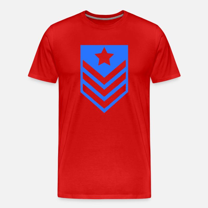 abzeichen - Männer Premium Bio T-Shirt - Rot