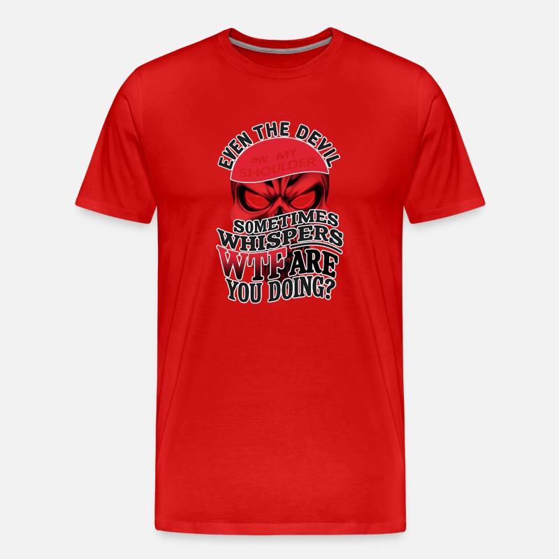 Devil's Whisper: Inner Conflict Edition - Men's Premium Organic T-Shirt - red