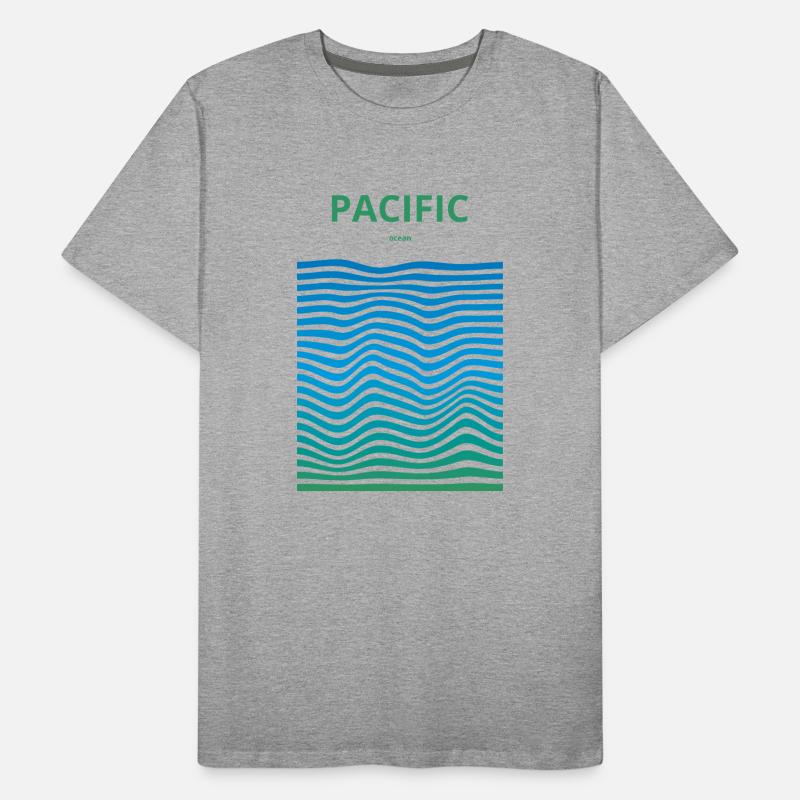 Océans dévastés : Pacifique T-shirt bio Premium Homme