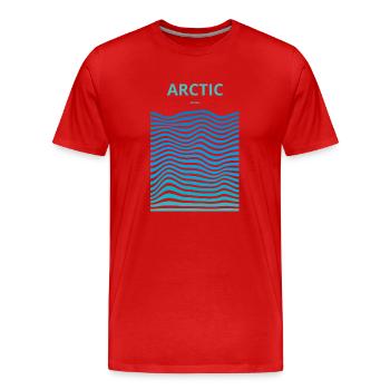 Océans dévastés : Arctique - T-shirt bio Premium Homme - rouge - Devant - Damien (186cm)