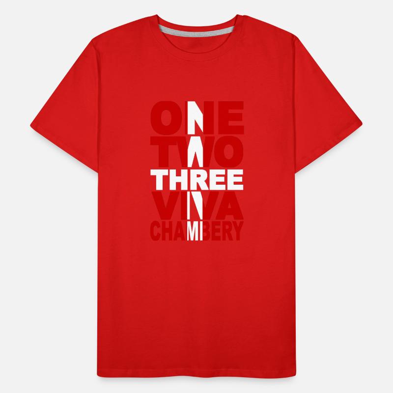 ONE TWO THREE VIVA CHAMBERY ! T-shirt bio Premium Homme