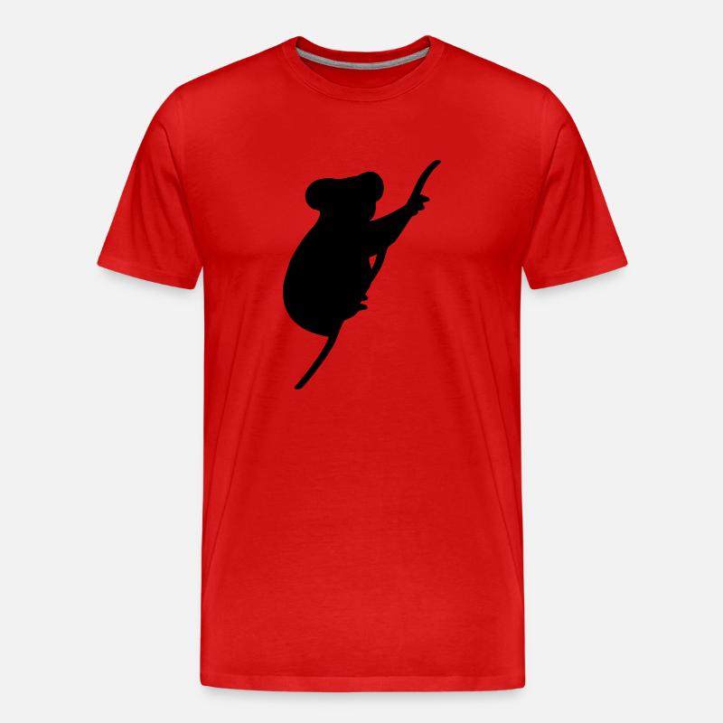 coala - Männer Premium Bio T-Shirt - Rot