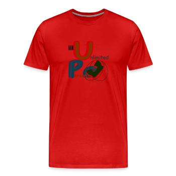 Unlimited Person Cool - Männer Premium Bio T-Shirt - Rot - Vorne - Damien (186cm)