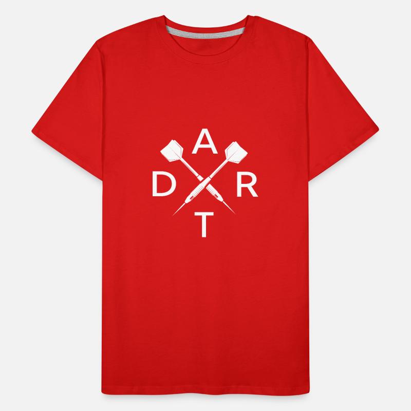 Fléchettes Fléchettes Joueur de fléchettes Amis de fléchettes T-shirt bio Premium Homme