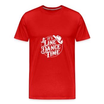 Danse en ligne Danse en ligne Danse en ligne Danse - T-shirt bio Premium Homme - rouge - Devant - Damien (186cm)