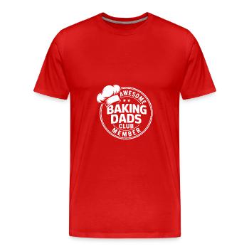 Baking Dads Club - Club der backenden Väter - Männer Premium Bio T-Shirt - Rot - Vorne - Damien (186cm)