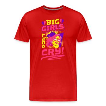 Comic Comics Speech Bubble Colorful - Men's Premium Organic T-Shirt - red - Front - Damien (186cm)
