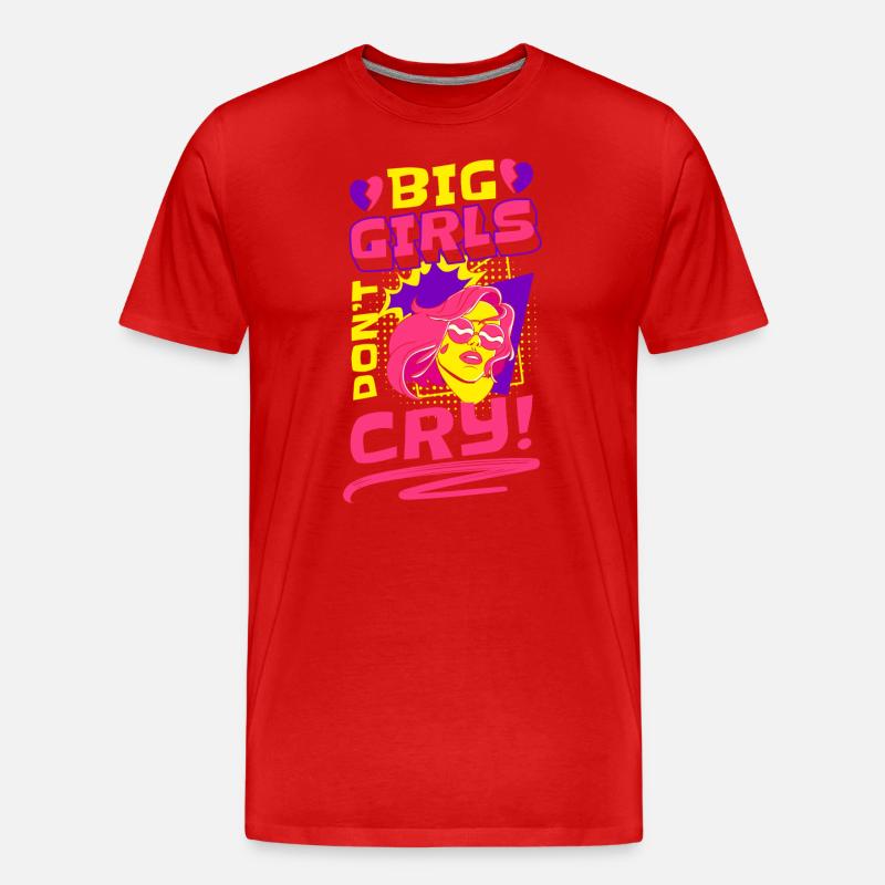 Comic Comics Sprechblase Bunt - Männer Premium Bio T-Shirt - Rot