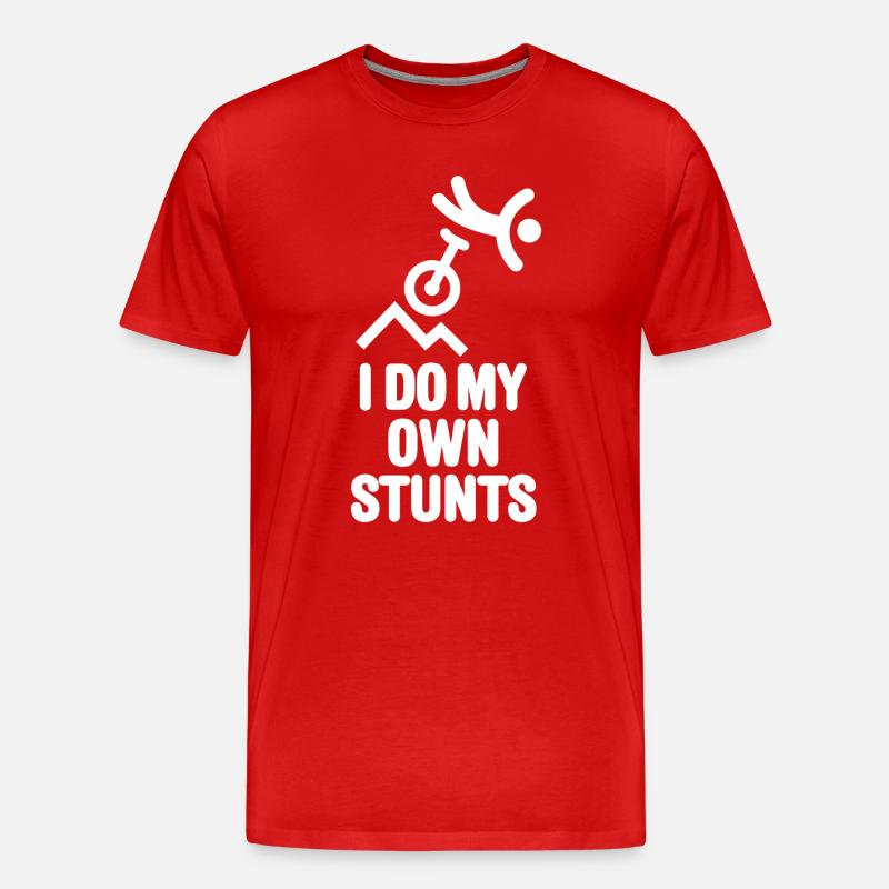 Offroad-Einrad Berg-Einrad MUni Mountain unicycle - Männer Premium Bio T-Shirt - Rot