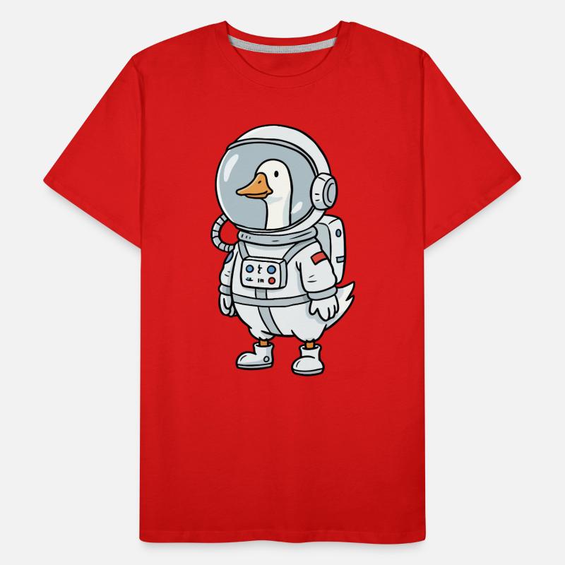 Astronaute de l’Oie de l’Espace T-shirt bio Premium Homme