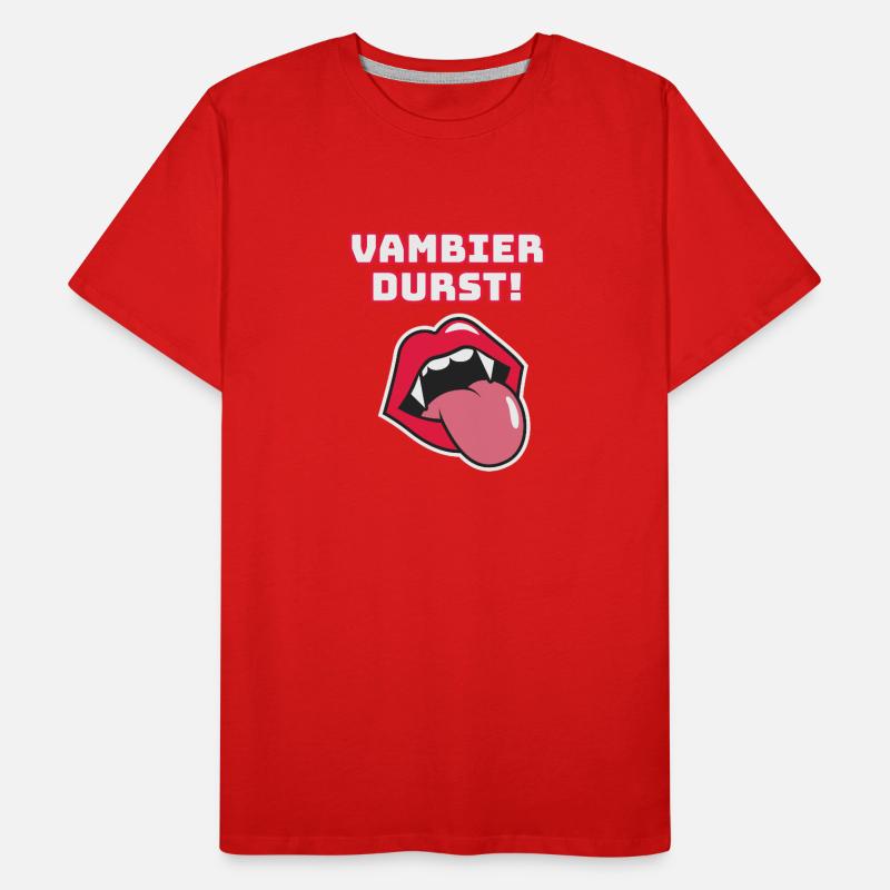 vambier,durst,vambier durst,vampir,helloween,bier Männer Premium Bio T-Shirt