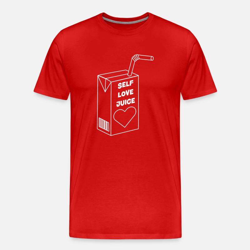 Selbst Liebe Saft - Männer Premium Bio T-Shirt - Rot