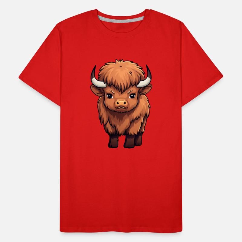 Bébé bison buffle T-shirt bio Premium Homme