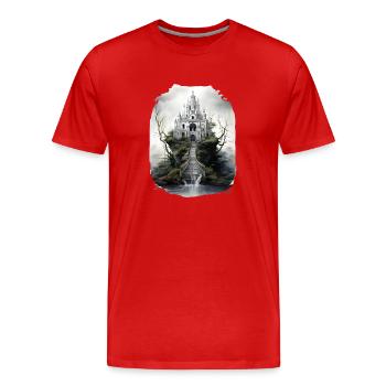 Gothic Art - Men's Premium Organic T-Shirt - red - Front - Damien (186cm)