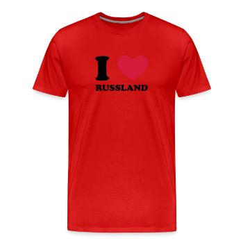 Russland - Männer Premium Bio T-Shirt - Rot - Vorne - Damien (186cm)
