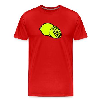 Citron - T-shirt bio Premium Homme - rouge - Devant - Damien (186cm)