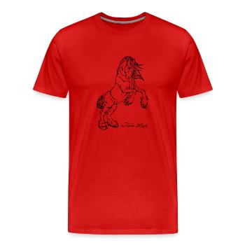 Tinker Love #2 - T-shirt bio Premium Homme - rouge - Devant - Damien (186cm)