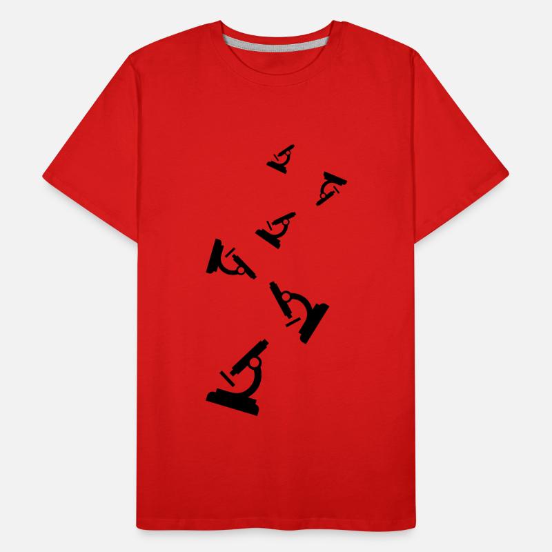 Microscope Icon Men's Premium Organic T-Shirt