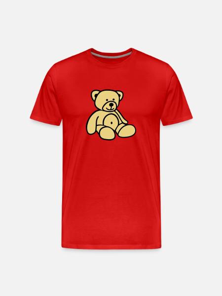 Teddy - Men's Premium Organic T-Shirt - red