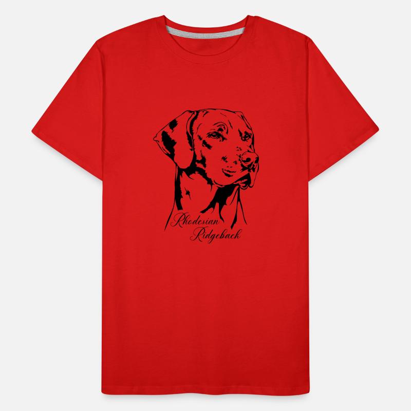 RHODESIAN RIDGEBACK RR Hundeportrait Wilsigns Männer Premium Bio T-Shirt