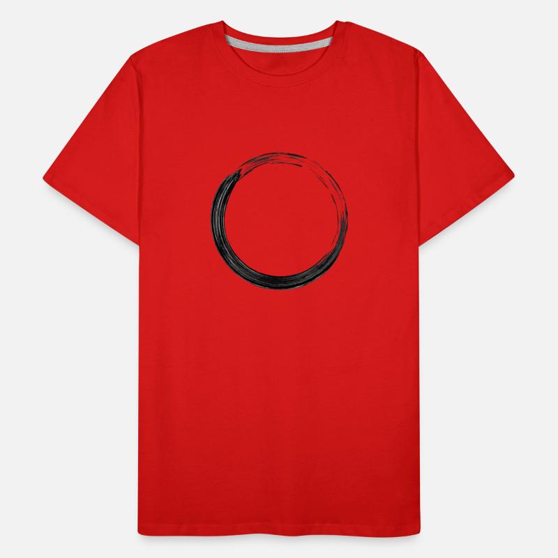 Black circle Men's Premium Organic T-Shirt