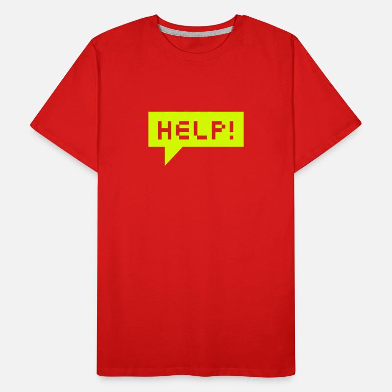 help bubble (b, 1c) Men's Premium Organic T-Shirt