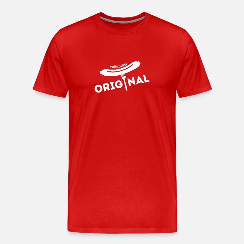 Thüringer Original - Männer Premium Bio T-Shirt - Rot