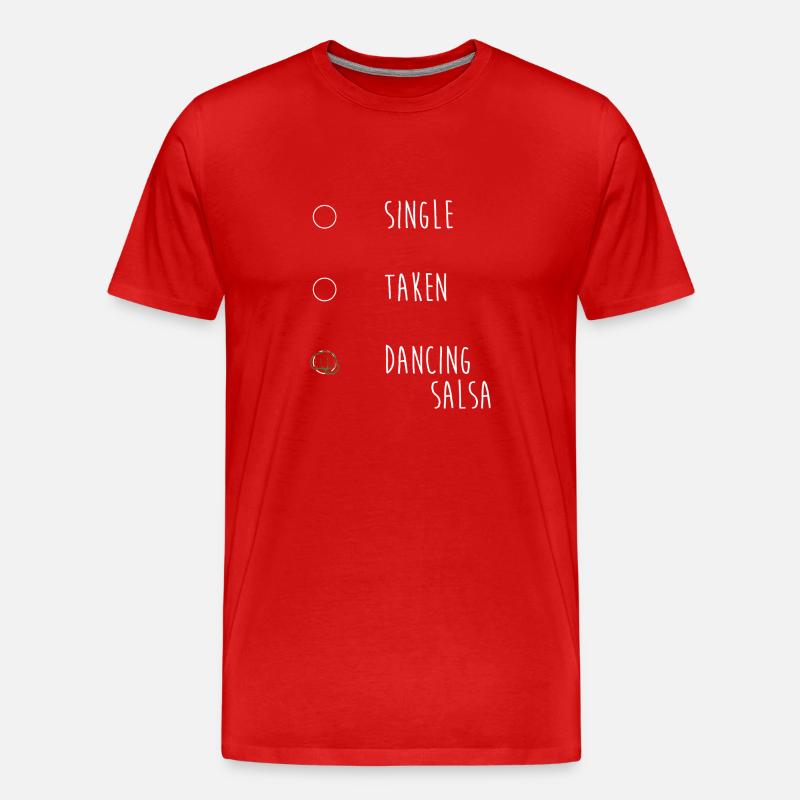 Danseuse de salsa Danseuse - T-shirt bio Premium Homme - rouge