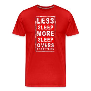 Party Birthday Event - Men's Premium Organic T-Shirt - red - Front - Damien (186cm)